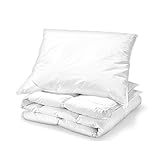 ✔ FÜR DAS GANZE JAHR: Bettwäsche-Set bestehend aus Kopfkissen und Bettdecke ideal geeignet für den Frühling und Herbst. Bettbezug ist besonders widerstandsfähig und sorgt für Stille Nacht um Nacht.