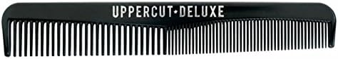 Uppercut Deluxe New Professional Barbers Men Comb Black Colour Wide Teeth Nice Clean Look Tough Plastic UBC01