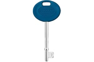 ROKEL Radar Disabled Toilet Key UK – 1 Blue Metal Key for Public Accessible Toilets. Durable, Waterproof, Easy Turn Access, Universal Fit for Elderly & Mobility Impaired Users (Blue, 1 Pack)