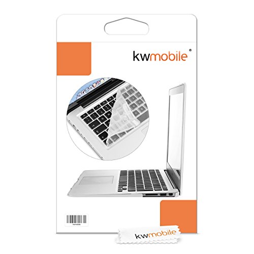 kwmobile 2in1 Set  Griffiges und robustes gummiertes HARDCASE f  r Apple MacBook Air 13   ab Mitte 2011  in Transparent   Keyboard Skin Tastaturschutz