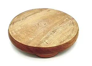 Maskey (Size: 12 inches) Original Sheesham Wooden Chakla/Rolling Board/Roti Maker/Polpat for Home & Kitchen
