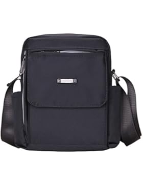 Männer Und Frauen Messenger Ipad Schulter Tote Sling Outdoor Tasche Schwarz Nylontuch,Grey-18cm*10cm*24cm