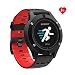Produktbild N NEWKOIN Smart Watches Wasserdichte GPS Sport Smart Uhr Fitness Armbanduhr Fitness Tracker Sportuhr Aktivitätstracker Bluetooth Smartwatches für Herren Damen Kinder(Schwarz Rot)