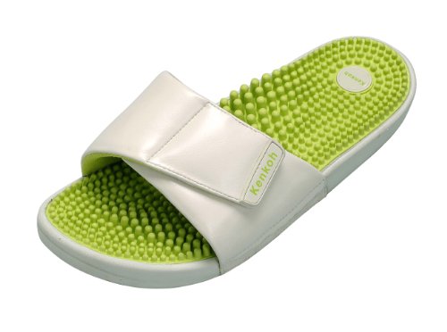 Kenkoh, The Japanese Reflexology Massage Health Sandal, Green Ivory Size UK 7 - EU 40