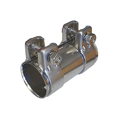 Alutec Racing Parts D'échappement Raccord de tuyau Ø 45 mm x125 mm échappement connecteur universel + 2 x Collier inox 48,5
