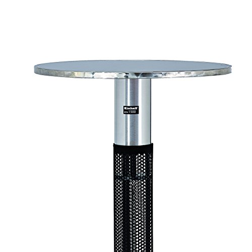 Einhell Stehtisch mit integrierter Elektro Heizung BTH 1500 (1500 Watt, 110 cm Höhe,˜ 60 cm Tischplatte, geräuschlos, für Bistro, Garten und Party) - 2