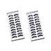 20 Pairs Natural Makeup Black Curled Long Bushy Soft False Eyelashes
