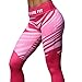 Produktbild Heiß ! Laufende Hosen,Yanho Frauen zerquetschten Samt Frau Sport Fitnessstudio Yoga Trainieren Mitte Taille Laufhose Fitness Elastische Leggings (Rosa, S)
