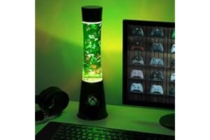 Fizporium Stunning Xbox Flow Icon Lava Lamp Liquid Glitter Filled Elegant Night Light Lamp Brighten Up Your Desk at The Office