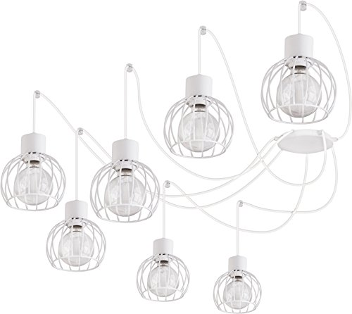 Preisvergleich Produktbild Luto Wheel 7 Überhang Lichter Überhang Pendelleuchten Weiß matt