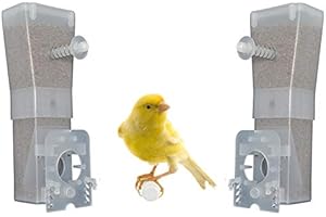 Motisi Zootecnici Nr.2 mangiatoie antispreco per Uccelli, canarini, cardellini, pappagallini ECC. capienza gr.250