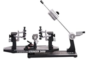 INDOOSTRIAL.COM Machines à lacets manuelles | Premium Stringer 3600 | pour raquettes de tennis, Fronton, Squash, Badminton | La machine à corder Manuel le plus complet du marché
