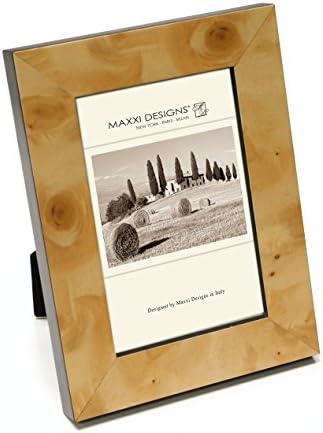 Maxxi Designs E625023-57 5" x 7" Savoy Maple Burl Veneer Foil Photo Picture Frame Savoy Frame,Maple Burl Veneer Foil,5" X 7"