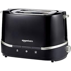 AmazonBasics Grille-Pain 800 W 2 Fentes - Noir