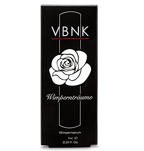 Wimpernserum Wimpernträume – Hormonfreies Wimpernwachstumsserum gegen Wimpernausfall für lange Wimpern + volles Wimpernvolumen 7ml Vorratspackung - 7