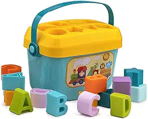 JOY MAKER Firsts Block Shape, Sorter, Colors,Baby and Toddler, ABCD Shape, Toys for 1 Year Old Girl Boy Kids