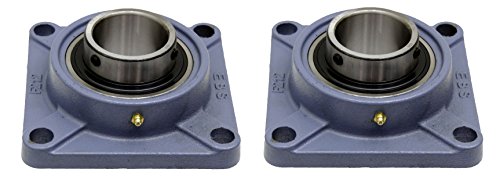 DOJA Industrial | Rodamientos con Soporte UCF 208 | Cojinetes de Bolas para Eje de 40mm | Pack de 2 unidades | Principales usos: Fresadoras, Impresora 3D, Bricolaje.