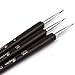 Start here Nail Art Brushes- Professional Nail Art Brushes- Sable Nail Art Brush Pen, Detailer, Liner **Set of 3