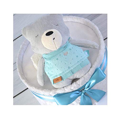 Szumisie Lily Bruit Blanc Jouet avec Appareil Son Standard Convient à partir de la Naissance, avec Anneau de Dentition Gratuit, 25 cm de Haut