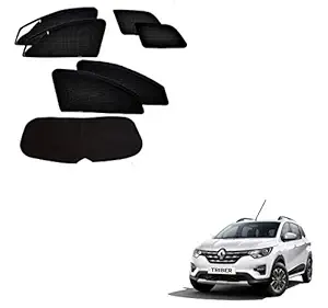 Kozdiko Zipper Magnetic Sun Shades Car Curtain with Dicky for Renault Triber