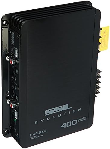 Sound Storm Laboratories EV400.4 Evolution 400 W, 4 Channel, 2 to 8 Ohm Stable Class A/B, Full Range Car Amplifier, Black