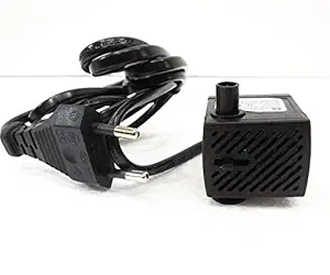 Asian Pumps & Machineries Fountain Water Pump AC 220V 3W Submersible with Pump EU Plug for Pond, Aquariums, Fish Tank, Tabletop Fountain, Pet Fountain 200L/hr 2 Feet
