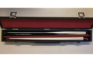 IQGAMESROOM Cue & Case Set -ideal 1st cue for kids youngsters ;3ft , 36" 2 piece cue + hard case