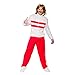 Produktbild Kostüm Retro Trainingsanzug rot/weiß