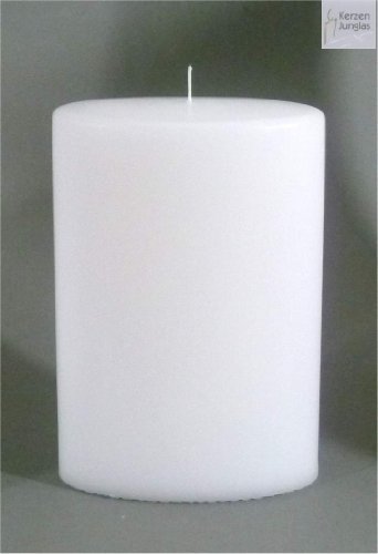 Kerze Oval, Weiss fü Hochzeit 20x13 cm - 8611 - Kerzenrohling, Formenkerze 200x130 mm zum Basteln und Verzieren