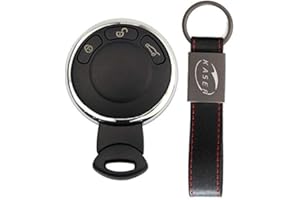 KASER Carcasa Llave para Mini - Funda Mando a Distancia 3 Botones para Coche BMW Mini Cabrio Cooper D S One Cuntryman Clubman Paceman 2007-2014