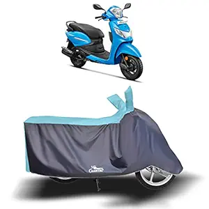 DROHAR - Hero Pleasure Plus New BS6 Water Resistant - UV Protection & Dust Proof Full Bike - Scooty Two Wheeler Body Cover for Hero Pleasure Plus (Sky Blue)