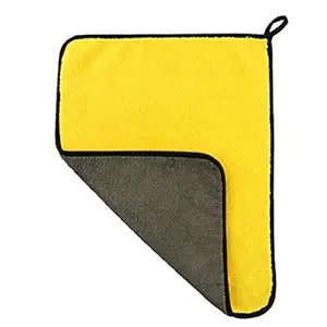 D Factor Microfiber Dual Side Cloth Towel for Car, Bike, Dishes, Slab, Windows, Glsses, Camera Lens, TV, Laptop, Counter Cleaning Napkin-2 PCS