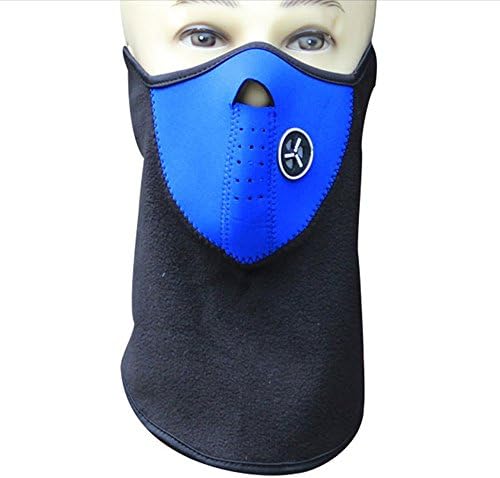 Kasstino Ski Snowboard Motorcycle Bike Winter Sport Face Mask Cover Neck Warmer Warm (Blue)