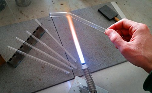 STRAWGRACE Glas-Strohhalme mit bunten Spitzen, handgefertigt, gebogen – 5er Set mit Reinigungsbürste – Jumbo Glas-Trinkhalme ideal für Cocktail, Smoothie etc. – 23cm x 10mm – gesund, wiederverwendbar, umweltschonend - 5