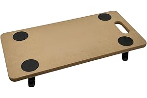 TRENDI 200 KG Dolly Trolley On Wheels - Heavy Duty Roller for Moving Furniture with Eva Foam Grip Pads & Wooden Platform