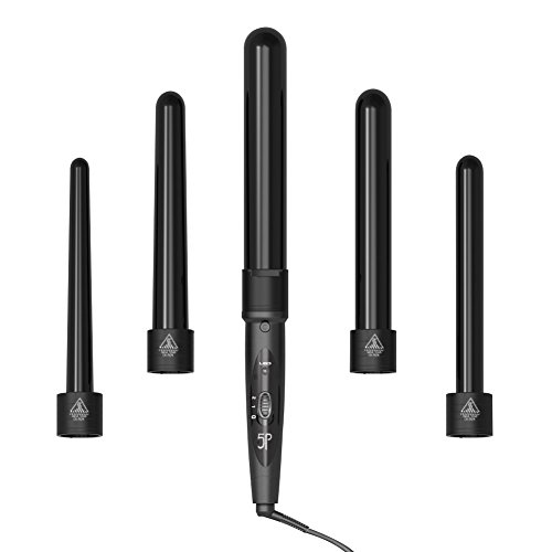 Lockenstäbe, Askliy 5 in 1 Multifunktions Austauschbare Lockenwickler Kit Hair Curler - 3