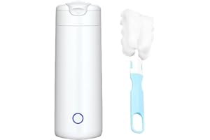 Fivtsme Mini Bouilloire Electrique, 3 en 1 Mini Bouilloire Electrique de Voyage, 300ML Bouilloire Electrique Portable, 400W Bouilloire Portable Électrique, pour Thé, Lait, Café