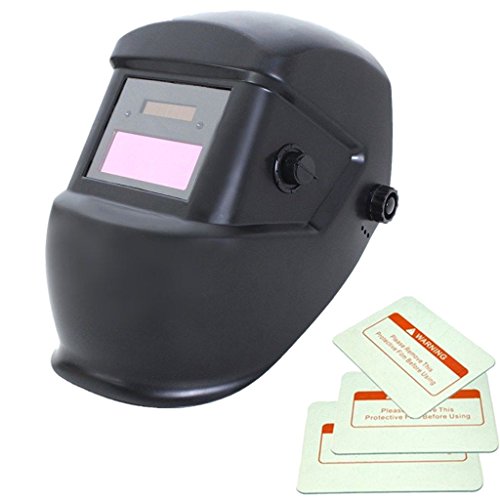 Generic Automatik Schweißhelm Solar Verdunkelung Tig Mig Schweißer Maske , UV / IR-Schutz - Mattschwarz