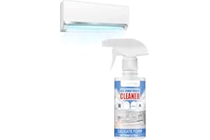 ZUICC 60ml Air Conditioner Cleaner, Spray de nettoyage pour climatisation, Mousse nettoyante pour climatiseurs, Nettoyant détergent moussant pour serpentin de climatiseur, Désodorisant pour filtres à Air