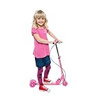 Zeyu Kids 3 Wheel Foldable Scooter with Height Adjustment & Led Light on Wheel Random Color