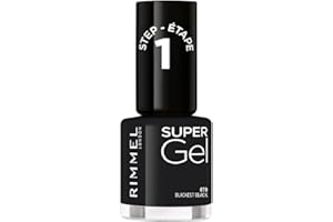 Rimmel Rimmel Super Gel Coty Rimmel Super żel do paznokci, 12 ml, 1 szt., czarny
