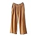 Produktbild JYJM Damen Palazzo Culottes mit weitem Bein und weitem Bein Baumwoll-Leinenhose Lose Hose Super weiche Mode Dunkelgrau Yoga Hosen Damen Frauen Fitness Bewegung Athletischen Hosen Training Tree