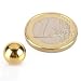 Produktbild Stahlkugel Ø 10,0 mm Gold - kein Magnet!