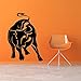Produktbild Art Deco Angry Bull Vinyl Abziehbild gelb 88 x 58 cm
