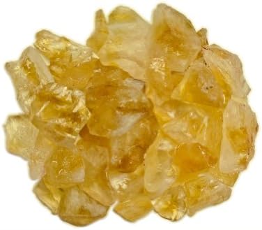 Hypnotic Gems Materials: 450 Grams Rough Bulk Citrine Stones from Brazil - Raw Natural Crystals for Cabbing, Tumbling, Lapidary, Polishing, Wire Wrapping, Wicca & Reiki Crystal Healing
