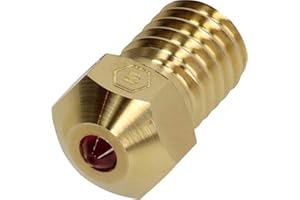 BROZZL E3D V6 1,75 mm Ruby Ugello 0,4 mm Diametro per E3D Hotend e Prusa i3