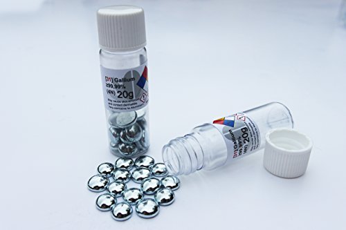 Gallium 99,99% pure (4N) 20 g-EU und Bildung., first class Lieferung