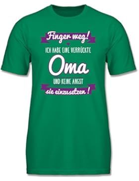 Sprüche Kind - Ich habe eine verrückte Oma Lila - Jungen T-Shirt