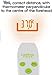 brother max® 6-in-1 Baby Thermometer - Projection Digital Thermometer, Non-Contact, Silent and Easy to Use, Accurately Measure Temperature of a Room, Bath Water, Food, Liquid and Skin. (White/Green)