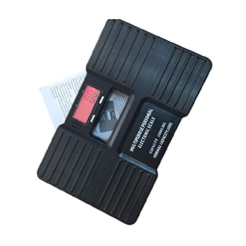 Qianqian56 Personenwaage, elektronisch, Kunststoff, 150 kg, Schwarz